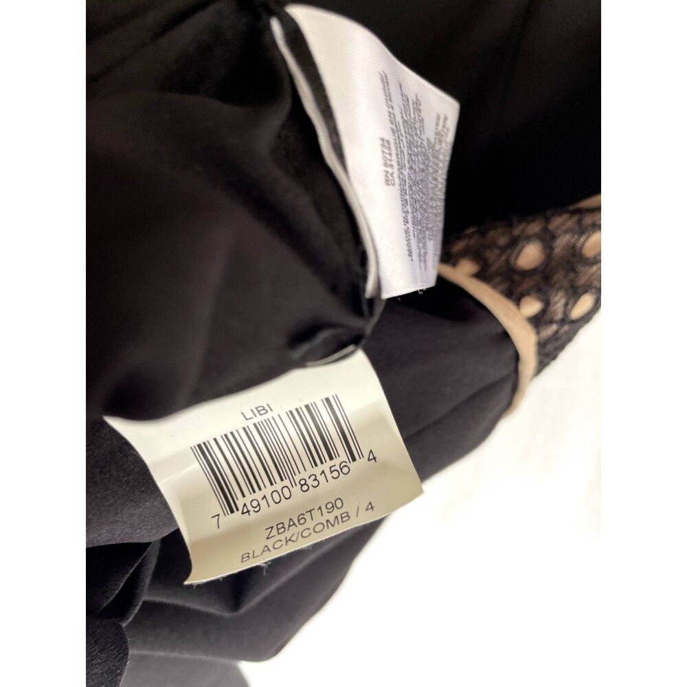 NWT BCBG Max Azria Libi Dress - Black / Nude Size 4 - Picture 9 of 9